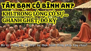 Tâm bạn có bình an? Khi trong lòng có sự đố kỵ, ghen ghét...