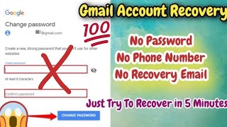 How To Recover Gmail Account Without Any Verification Code Problem Solved In 2 Minutes 2024