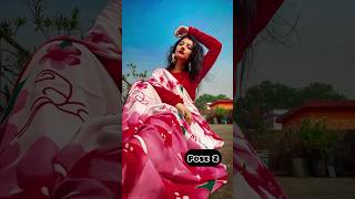 Best sitting poses in saree💖/RADHA RAJVANSHI ❤️ #ytshorts #viral #explore #shorts #photoshoot #pose