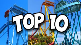 Top 10 BEST Dive Coasters on the Planet (2024)