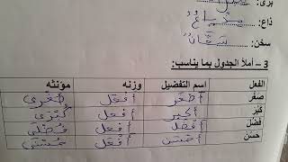 الفرض 1 الدورة الثانية اللغة العربية المستوى السادس