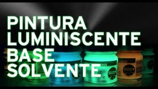 Pintura luminiscente base disolvente para manualidades en caza, pesca...