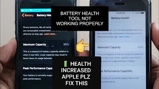 iOS Battery Health Tool Not Correct