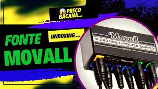 Fonte chinesa por 100R$😱😱Unboxing da fonte MOVALL para pedais de guitarra #pedaldeguitarra #guitar