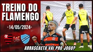 TREINO DO FLAMENGO HOJE! ARRASCAETA DE VOLTA! PROVÁVEL ESCALAÇÃO FLAMENGO X BOLÍVAR