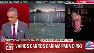 Ponte desaba após colisão de navio | Comentário do Engº António Adão da Fonseca na CMTV