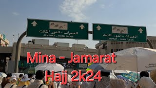 Lempar Jumroh Mina Jamarat || Episode Hajj 2k24 @Emak_Petualang @bundaumilkisitpjokkisit5400