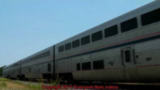 UP 5312 and Amtrak 68 at Mesquite, Tx. 06/18/2011 ©