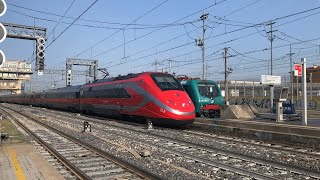 ETR500 025 con le loco in livrea “FR2.0” in partenza alla stazione di Bologna Centrale! 🗓22/04/23