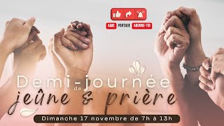 RTA - Demi-journée de jeûne & prière du mois de novembre 2024