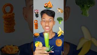 Random Eating Challenge😭🐸🥒🍌🥦#asmr #food #mukbang