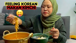 MAKAN NASI DENGAN MAGGI KIMCHI| FEELING KOREA SANGAT