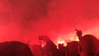 Copenhagen fans pyroshow| Brøndby IF - FC København  08.11.2015|