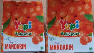 permen yupi Bolicious rasa juicy Mandarin enak dan manis