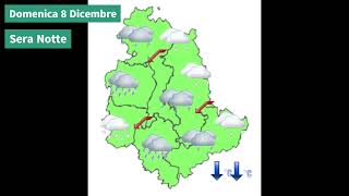 Il tempo previsto per la giornata di domani Domenica 7 Dicembre 2024