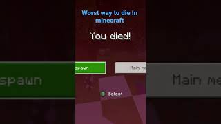 Worst way to die in minecraft: LAG