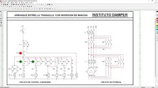 Arranque estrella triangulo con inversión de marcha o giro