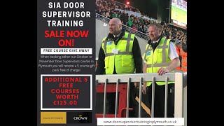 Door Supervisor Training in Plymouth - Free Course Package