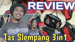 REVIEW TAS SLEMPANG 3in1/jual tas 3in1#anto88channel#waistbag #tasslempang