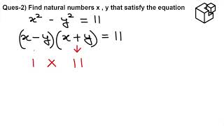 RIMC Solution 3rd June, Ques-2) Find natural numbers x , y . #rimc_june_2022  #rashtriya #dehradun