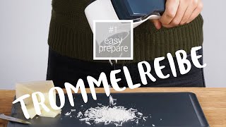 Trommelreibe mit 3 Edelstahl-Trommeln #easyprepare | Fackelmann