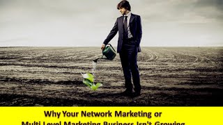 Why Your Network Marketing or Multi Level Marketing Business Isn't Growing