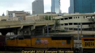 UP 7385 and WP boxcars!!! at Dallas, Tx. 05/12/2012 ©