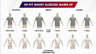 NEW 3D SIZE GUIDE | High Performance (HP) Fit Short Sleeve Shirts