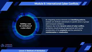 International Cyber Conflicts Module 9 Lesson 3