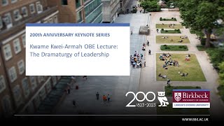 Kwame Kwei-Armah OBE: The Dramaturgy of Leadership