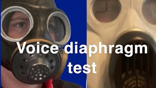 Voice diaphragm mask test!