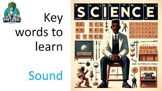 Sound key words definitions KS3