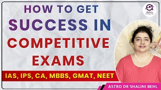 HOW TO GET SUCCESS IN COMPETITIVE EXAMS ( IAS, IPS, CA, MBBS, GMAT, NEET ) #AstroDrShaliniBehl