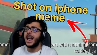 Shot on iphone meme on @CarryMinati