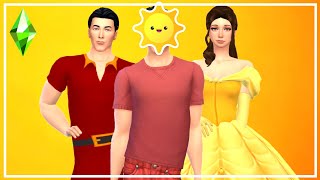 IF BELLE AND GASTON HAD CHILDREN! 😱I Villian Genetic Challenge I Create a Sim I Sims 4