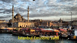 #TurkeyeI-stanbul places to visit Eminonu beachside. İstanbul seyahat edilecek yerler Eminönü sahil