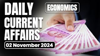 2 November Economic Current Affairs 2024 | Economics Daily Current Affairs | Avinash Sir | Ecoholics