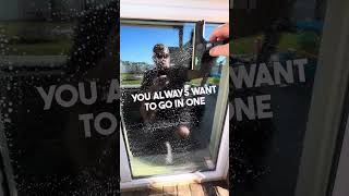 How to EASILY remove concrete from glass windows…WITHOUT scratching the glass! #windowcleaning