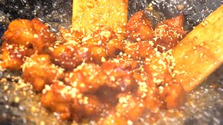 안양맛집 / 안양 중앙시장 닭강정 / 삼우닭강정 / Sweet and Sour Fried Chicken - Korean street food