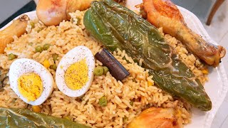 Curried Rice with Chicken     روز ازعر بالدجاج