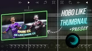 HOBO LIKE THUMBNAIL IN ALIGHT MOTION | (+Preset)