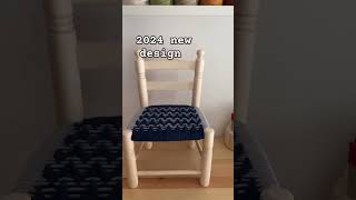 wooden chair unique design #woodworking #chair #new de #diy #viral #woodart #macrame