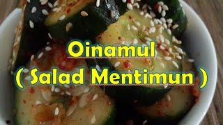 korea Resep Oinamul  Salad Mentimun