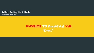 Physics with Raja Muhammad Ali Mahar Live Stream