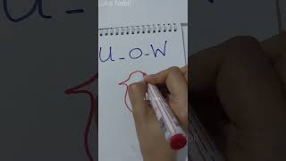 رسم حروف u – o – w فى اللغة الهيروغليفية