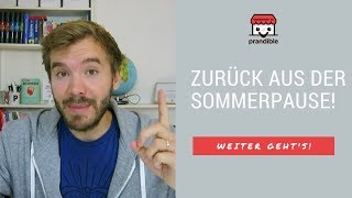 Zurück aus der Sommerpause ☀️ - Was 2017 noch alles kommt!