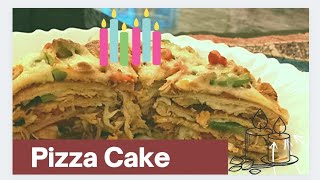 How to turn your pizza into a birthday Cake | Yummy and Easy Pizza Cake