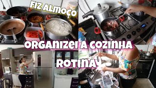 ROTINA NA COZINHA ALMOÇO E ORGANIZAÇÃO