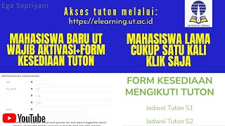 CARA AKTIVASI TUTON UT - AKTIVASI TUTORIAL ONLINE UNIVERSITAS TERBUKA