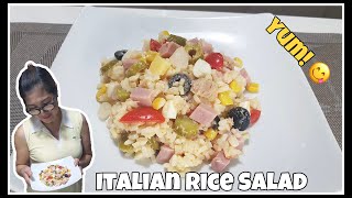 ITALIAN RICE SALAD Recipe ❤️ / VLOG #19